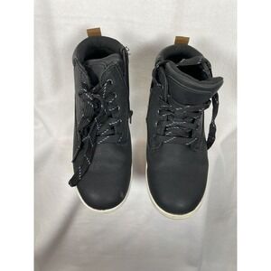 Hadley Boys' Sneakers Slip-On Zipper Size‎ 1 Black Cat & Jack